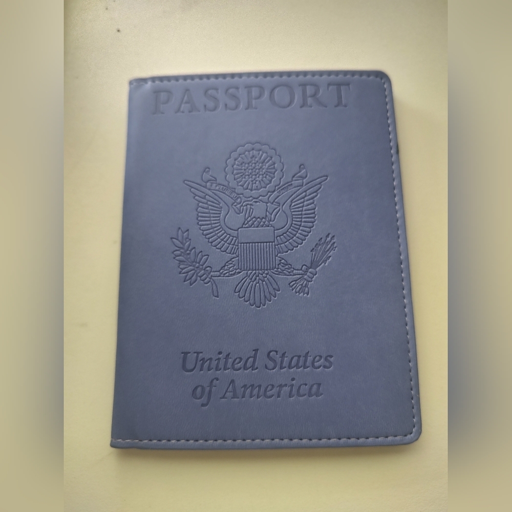 New LIGHT PURPLE US Passport Cover Wallet Pass Port Case USA ID Holder BELT-126
